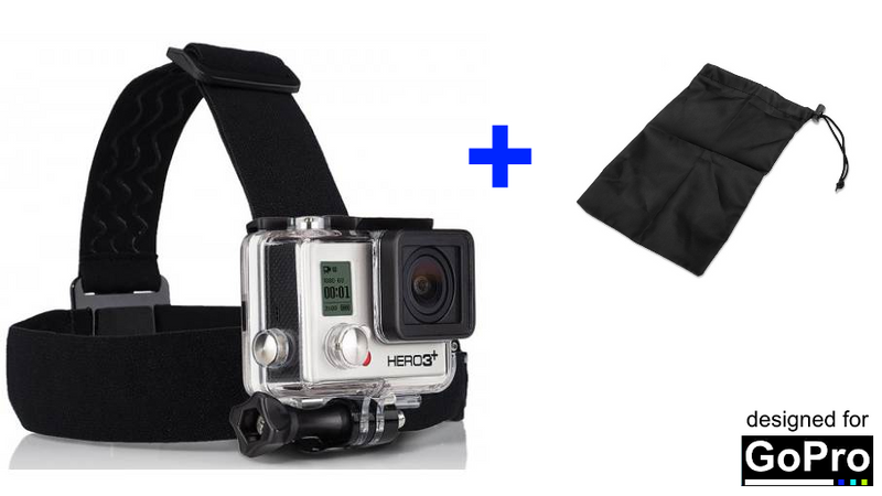 UCHWYT NA KASK/GŁOWĘ DO GOPRO HERO 7 6 5 4 3 SESSION + WORECZEK zdjęcie 2