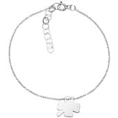 Bransoletka Celebrytka Koniczynka 20 cm Srebro 925