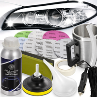 MAGICZNY CZAJNICZEK ZESTAW DO RENOWACJI REFLEKTORÓW LAMP SAMOCHODOWYCH 27el