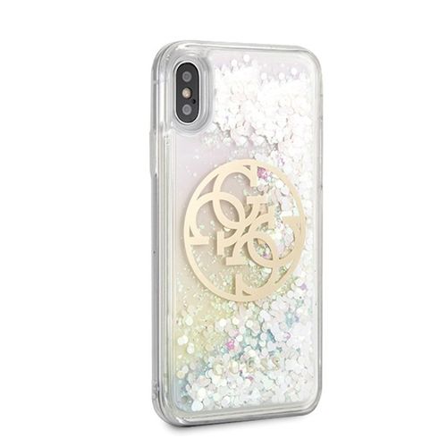 Guess Gradient Liquid Glitter Circle Logo - Etui iPhone Xs / X na Arena.pl