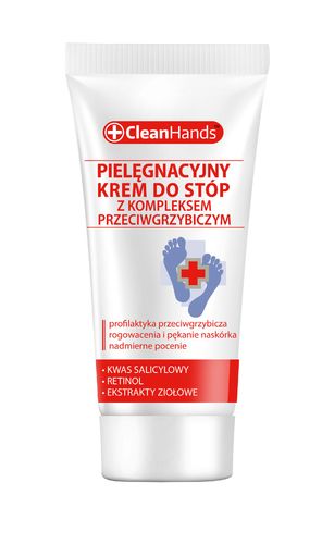 CLEAN HANDS  Krem do stóp z kompleksem przeciwgrzybicznym 30 ml na Arena.pl