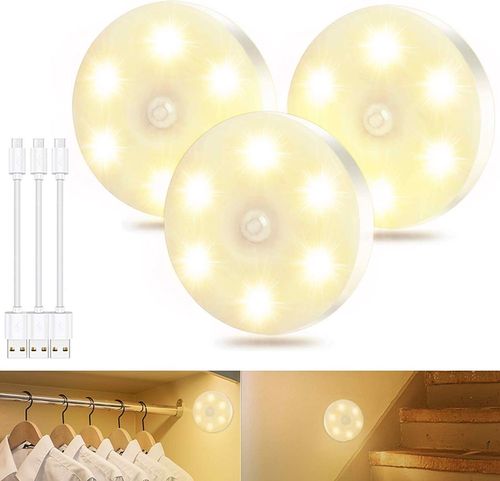 Lampka LED z czujnikiem ruchu USB 3szt na Arena.pl