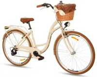 DAMSKI ROWER MIEJSKI 28 LEKKI DAMKA 7 SHIMANO KOSZ