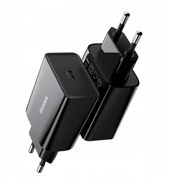 BASEUS SZYBKA ŁADOWARKA SIECIOWA ZASILACZ USB-C TYPE-C 20W PD QC 3.0 zdjęcie 1