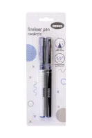 Cienkopisy Z Niebieskim Wkładem Na Blistrze 2 Sztuki