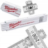 Miara METRÓWKA składana 2m LINIJKA KĄTOMIERZ 200 cm Milwaukee