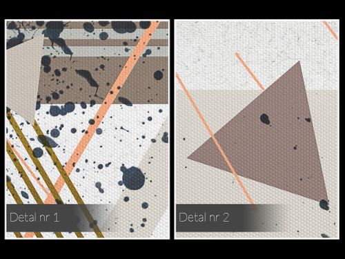 64801 Obraz na płótnie TRÓJKĄTY LOFT ABSTRAKCJA na Arena.pl