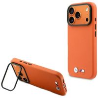 etui bmw m metal logo magsafe do iphone  17 pro pomarańczowy