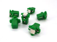 Żarówka LED 0,25W B8.5, Bx8.5 kokpit, zegary 12V zielona