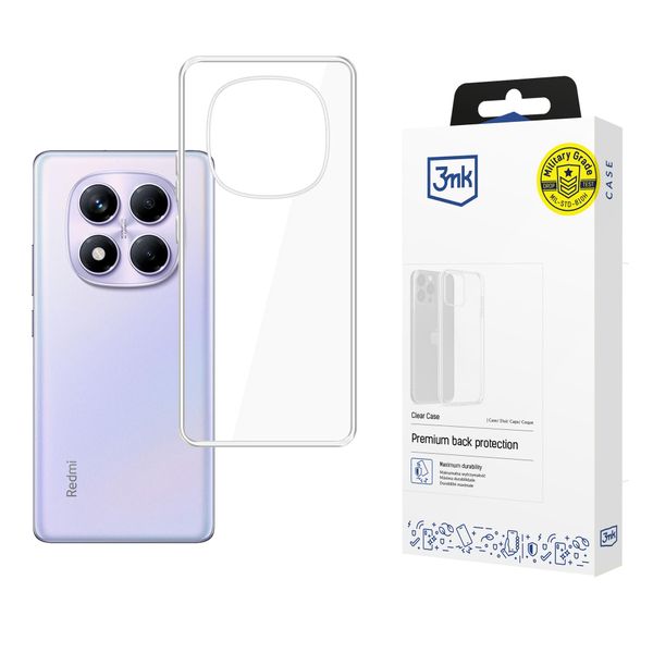 Silikonowe etui na Redmi Note 14 Pro 4G - 3mk Clear Case zdjęcie 1