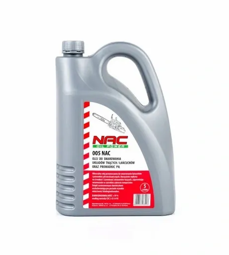 Olej do Smarowania Łańcucha i Prowadnicy NAC 5L zdjęcie 2