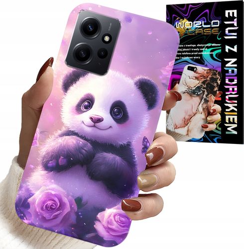 ETUI DO XIAOMI NOTE 12 4G - SŁODKA PANDA WZORY DLA DZIECI + SZKŁO na Arena.pl