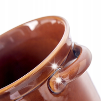 Pojemnik Ceramiczny Kuchenny Garnek na Smalec Pasztet Ogórki Żywność 1L