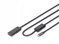 Kabel aktywny Digitus USB 3.2 USB-C USB-A DA-73111 10m