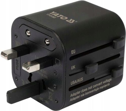 ADAPTER SIECIOWY PODRÓŻNY PRZEJŚCIÓWKA WTYCZKA PODRÓŻNA USA UK EU YATO na Arena.pl