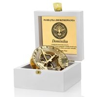 Kompas z Grawerem w Szkatułce Pamiątka Bierzmowania dla Chłopaka Dziewczyny