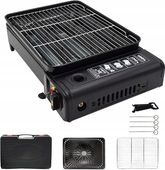 Przenośny grill gazowy z walizką wraz z akcesoriami