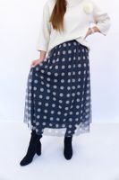 Spódnica Maxi z Siateczki w Grochy UNI