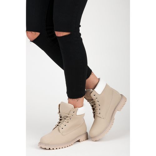 Beżowe traperki r.38 na Arena.pl