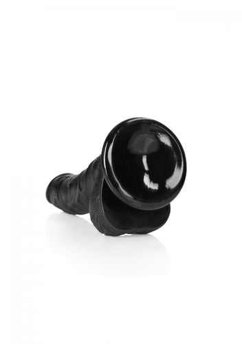 curved realistic dildo  balls  suction cup   7/ 18 cm na Arena.pl