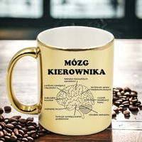 KUBEK ZŁOTY PREMIUM MÓZG KIEROWNIKA ŚMIESZNY PREZENT DLA SZEFA