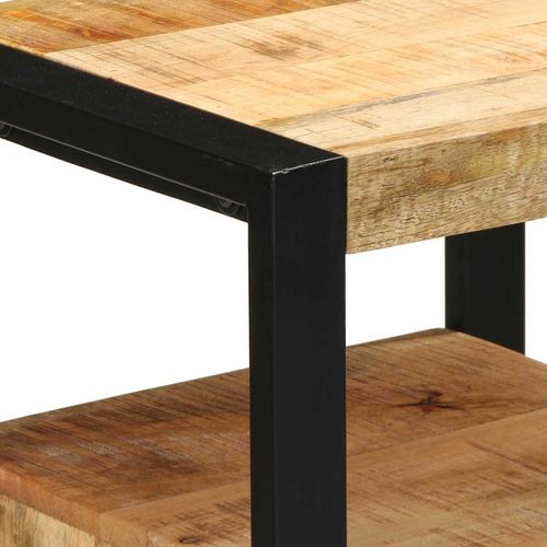 Zestaw mebli łazienkowych z półką 4 pcs Brązowy Drewno z mango na Arena.pl