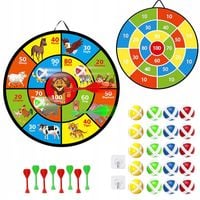 Dart Gra na Rzepy Tarcza Bezpieczne Lotki Rzutki Zręcznościowa Dla Dzieci