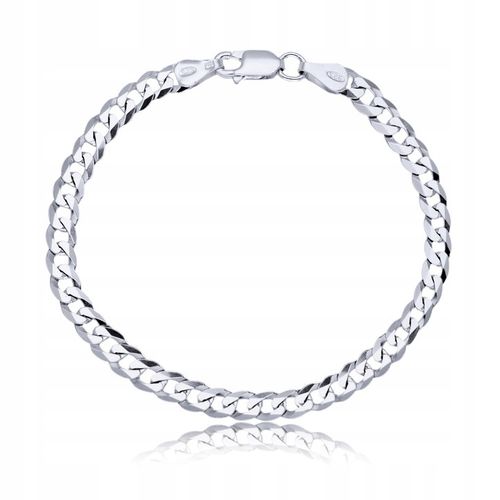 Srebrna Bransoletka 925 Męska Pancerka Dzień Ojca Taty na Arena.pl