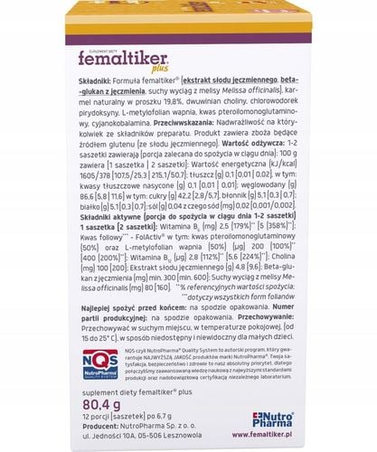 Femaltiker plus smak karmelowy na Arena.pl