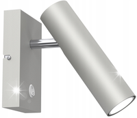KINKIET ŚCIENNY RUCHOMA TUBA Z WŁĄCZNIKIEM LUMINEX AXION 250 GU10 CHROM