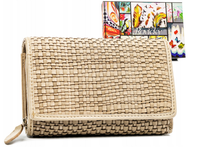 elegancki portfel damski ze skóry naturalnej - rovicky