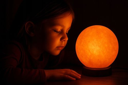 Lampa solna HIMALAJSKA 3-4 kg okrągła jonizator powietrza księżyc Luna na Arena.pl