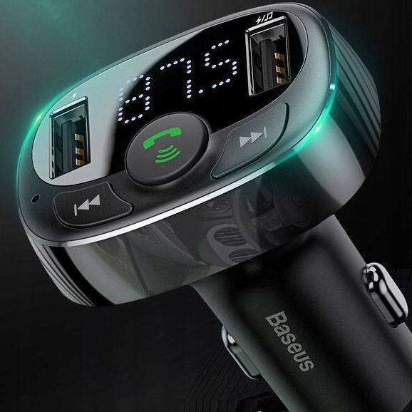 Baseus Transmiter FM Bluetooth, USB-A, ładowarka zdjęcie 14