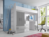Zestaw młodzieżowy łóżko szafa biurko RAJ 4D