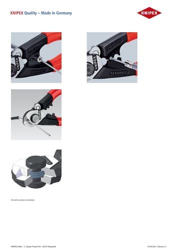 nożyce do lin stalowych 190mm. - kn 95 62 190 na Arena.pl