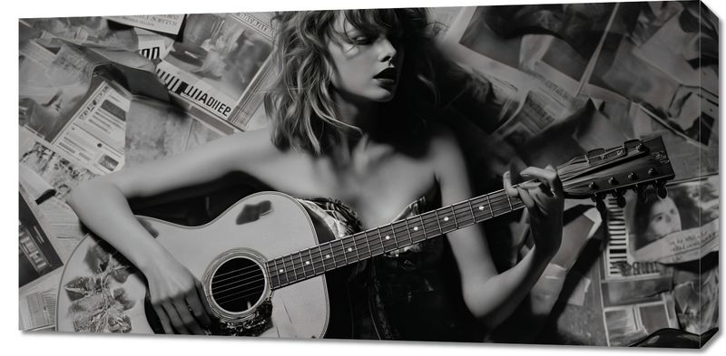 Obraz 100x50cm Młoda Gitarzystka zdjęcie 1