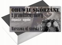 Wizytówki firmowe Foliowane 1000szt różne wzory OBUWIE SKÓRZANE