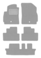 Dywaniki welurowe OSLO do Chevrolet Orlando I 2011-2015 7 os. szare