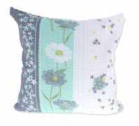 Poszewka z kory 40x40 biała szara błękitna polne kwiaty