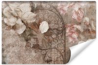 Fototapeta Do Sypialni Abstrakcyjne Kwiaty MAGNOLIE Ornamenty 315cm x 210cm