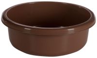 Miska okrągła kuchenna łazienkowa tworzywo Classic 20 l 46 cm brązowa