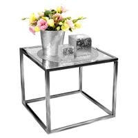 Stolik Ława Szklana Stół Kawowy Hartowany 50x50 GLAMOUR 19-1