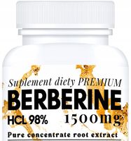 1500MG BERBERYNA HCL 98% SILNY EKSTRAKT ODCHUDZANIE GLUKOZA INSULINA 100TAB