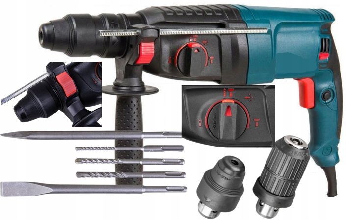 MŁOTOWIERTARKA MŁOT UDAROWY WIERTARKA 3150W SDS+ zdjęcie 1