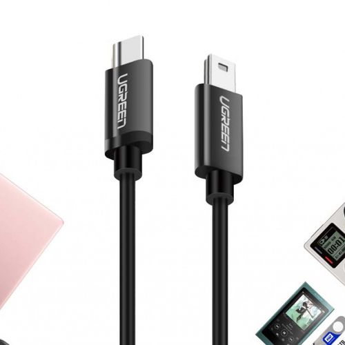 kabel przewód usb-c - miniusb 480mbps 1m czarny na Arena.pl