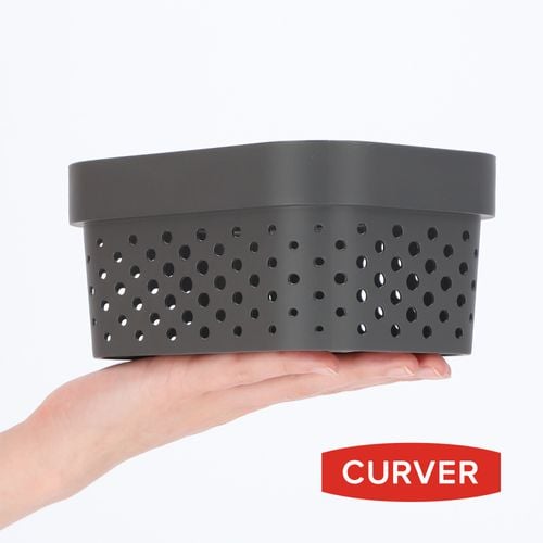 Curver Pojemnik Pudełko Ażurowe 1,4 L Szary na Arena.pl