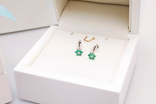 Złote kolczyki KBD0947 - Diament na Arena.pl