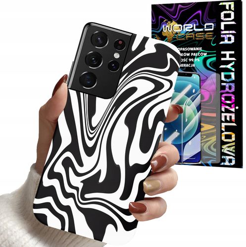 ETUI DO SAMSUNG S21 ULTRA - ABSTRAKCJA ZEBRA WZORY DLA KOBIET + FOLIA na Arena.pl