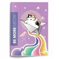 BE MORE ZESZYT A4 MEOW KRATKA 72 STRONY 100G. 2305