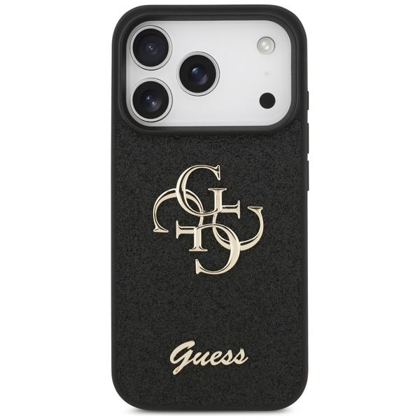 Etui Guess Fixed Glitter Big 4G do iPhone 17 Pro czarny zdjęcie 3